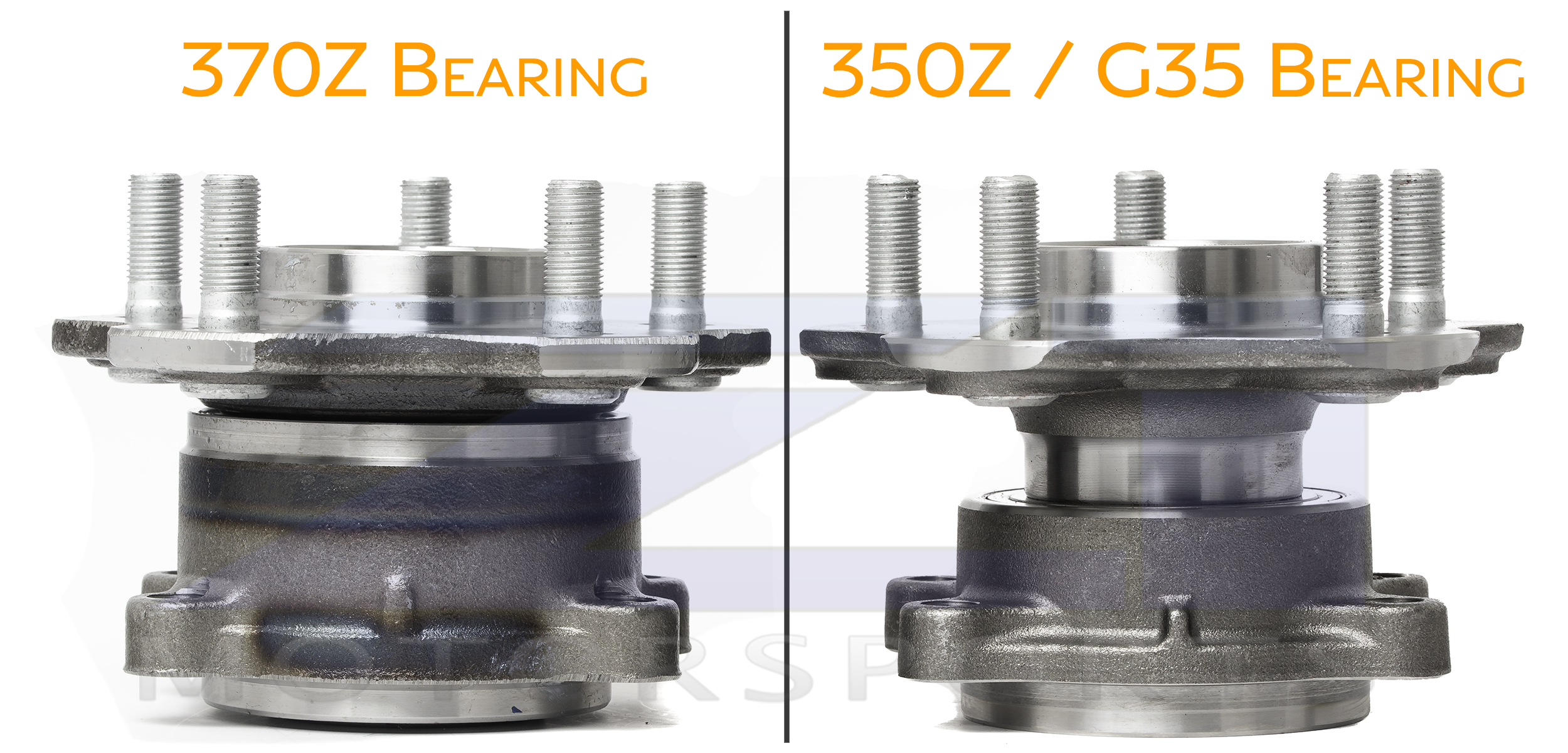 350Z 370Z G35 Rear Wheel Bearing Comparison