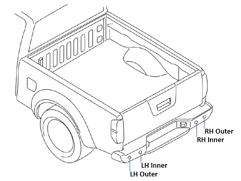 OEM 16 19 Nissan Titan Rear Sonar Sensor Z1 Off Road