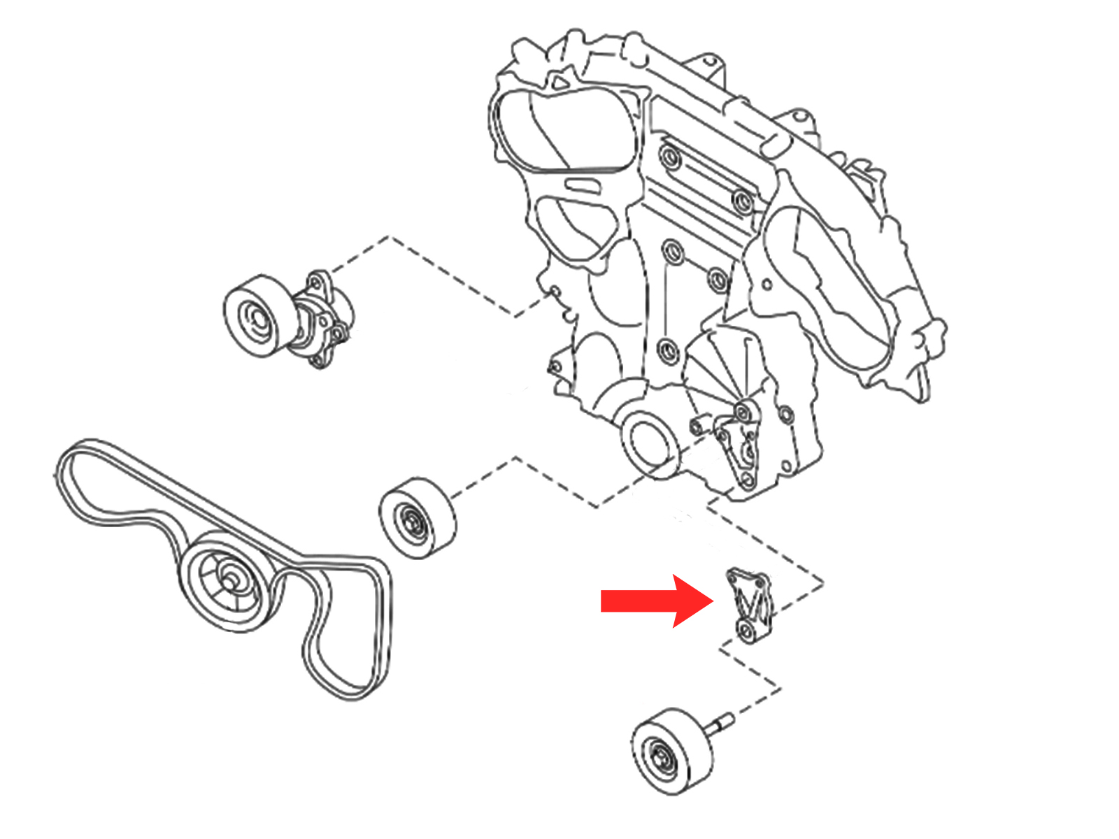 Nissan maxima clearance tensioner