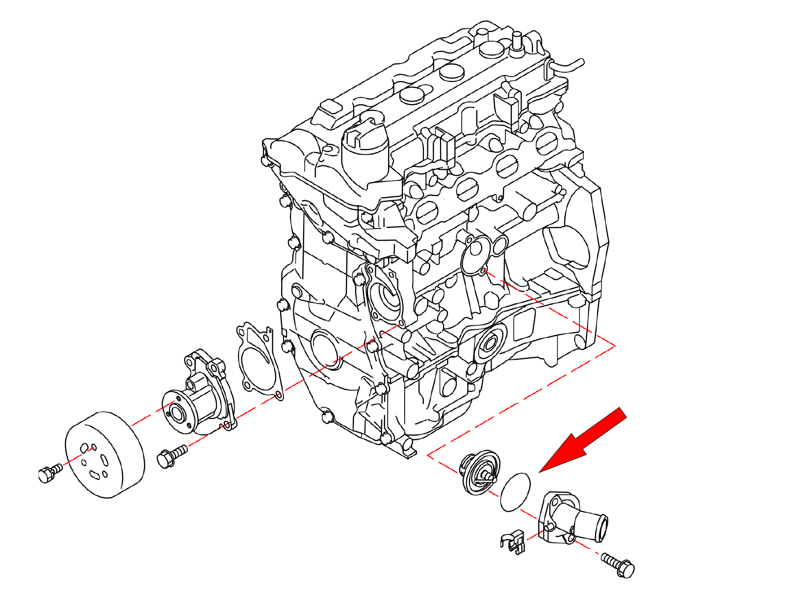 OEM '14-'19 Versa Note Thermostat O-Ring