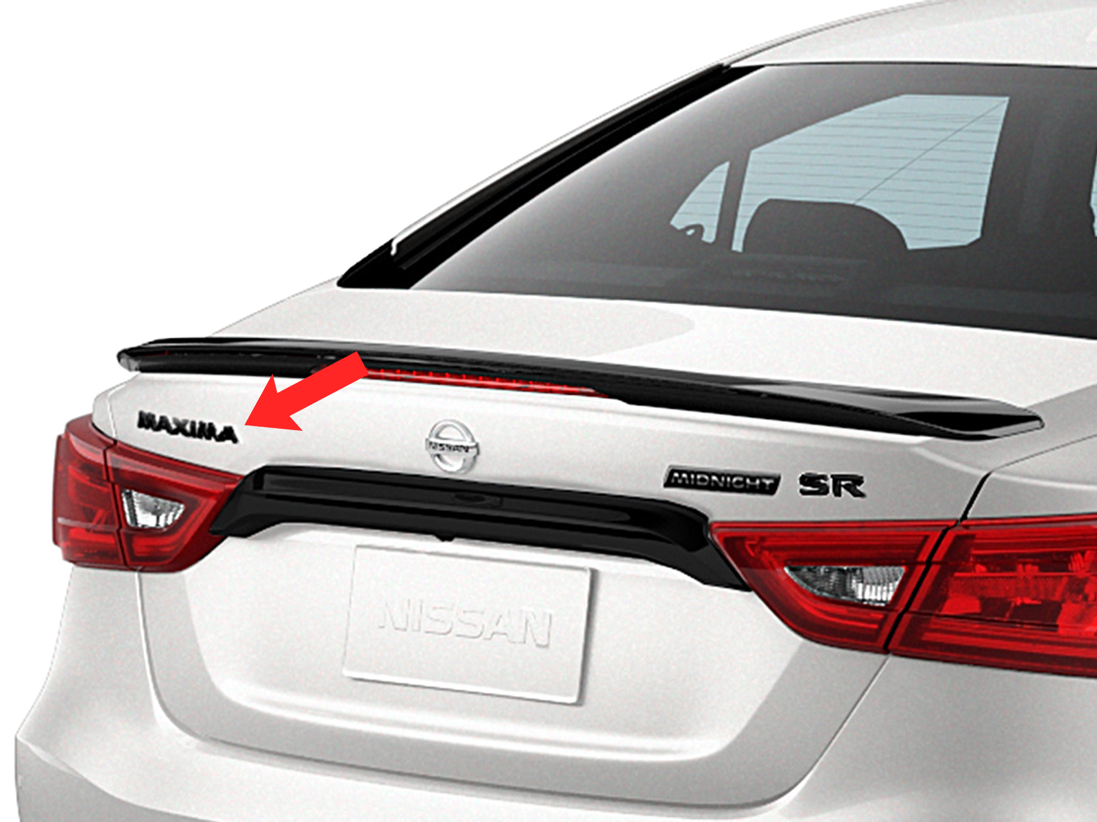 OEM '18-'22 Nissan Maxima Midnight Edition Trunk Lid Emblem - 