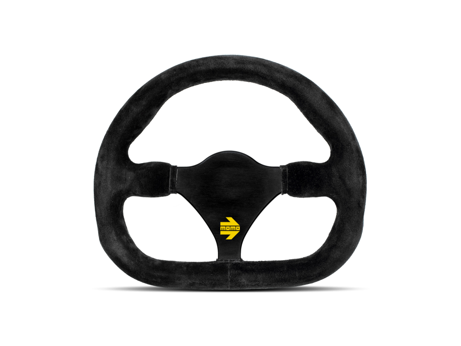 Momo MOD27 Steering Wheel 270mm - Black Suede/Black Spokes