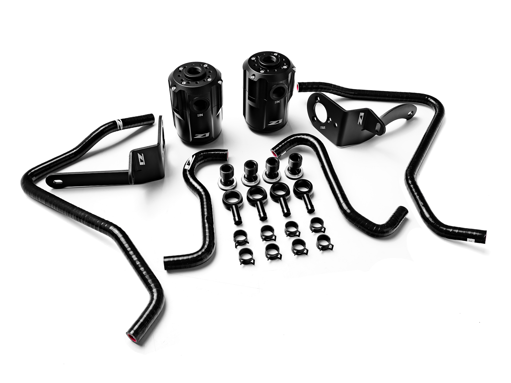 Infiniti G37 Baffled Oil Catch Can kit V3, 2009 and up Dual Setup – ADD W1