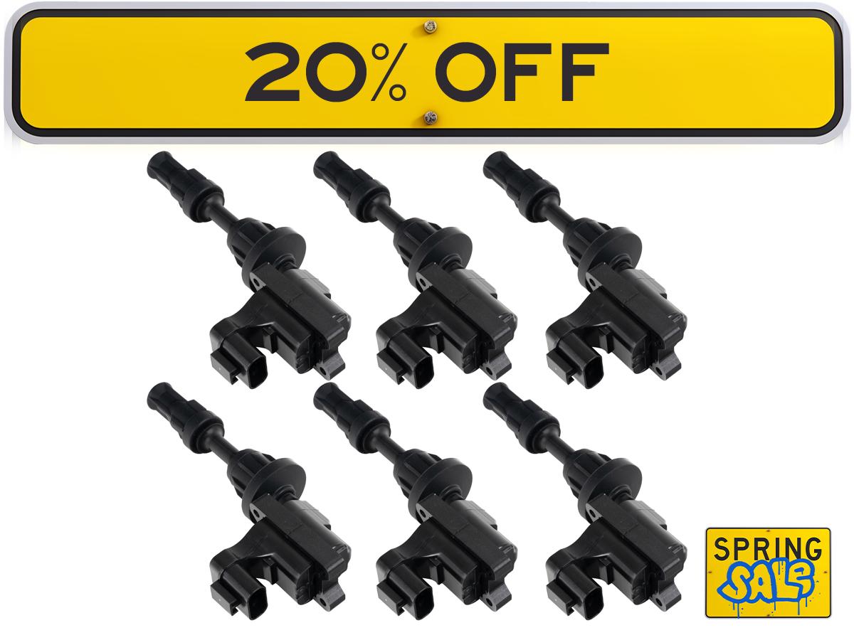 豊富なギフト Z1 300ZX (Z32) High-Energy Ignition Coil Pack - Set of 6 ディスプレイ・モニター本体