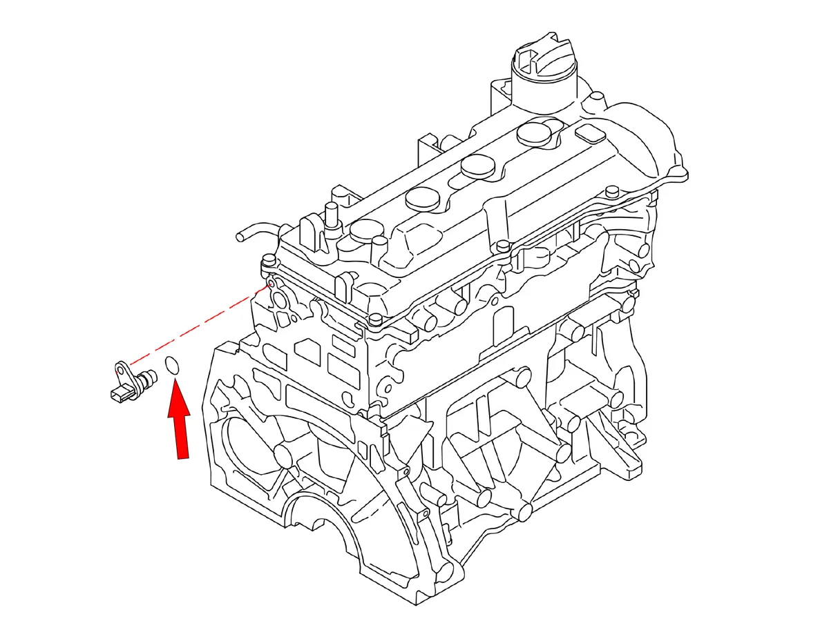 OEM &lsquo;12-&lsquo;19 Nissan Versa Camshaft Position Sensor O-Ring