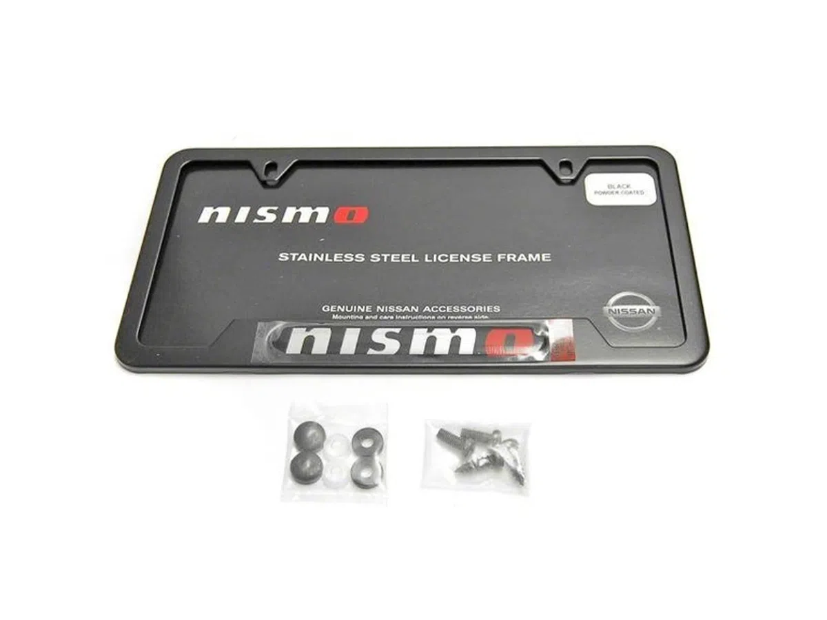 Nismo License Plate Frame - Black - Z1 Motorsports - Performance