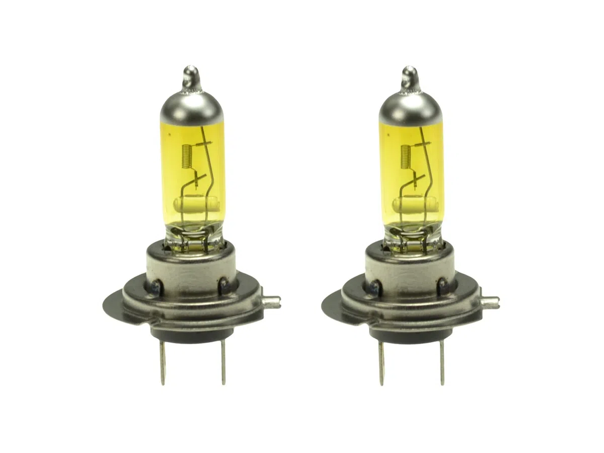 55W 2 Pack 12V Optilux Hella H71070662 XY Series H3 Xenon Yellow Halogen Bulbs 