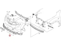 OEM '11-'17 Nissan Juke Rear Body Reinforcement Retaining Clips