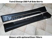 TwinZ Design 300ZX Z32 Full Side Skirts - Type I - Z1 Motorsports 