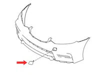 Nissan Sentra Tow Hook Cover - 622A0-3YU0H - Genuine Nissan Part