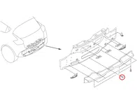 OEM '11-'17 Nissan Juke Rear Body Reinforcement Retaining Clips