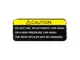 OEM 350Z NISMO Spoiler Warning Label