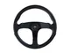 Personal Fitti E3 Leather Steering Wheel - Black Spokes