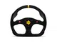 Momo MOD30 Steering Wheel W/ Buttons 320mm - Black Suede/Black Spokes