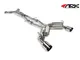 ARK Infiniti G37 COUPE GRIP True Dual Exhaust System - Burnt Tip