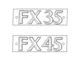 OEM '03-'08 Infiniti FX35 / FX45 Rear Emblem - 